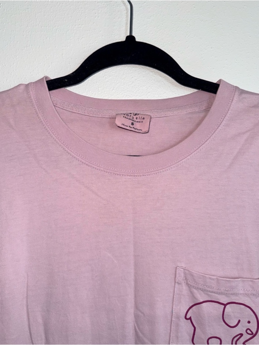 Ivory Ella Paisley Elephant Graphic Tee Light Pink Long Sleeve Small Women’s - Picture 2 of 11